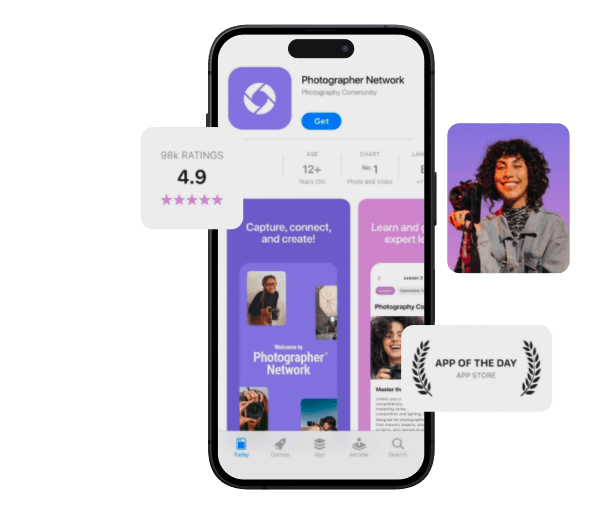 Cre8tors branded mobile app